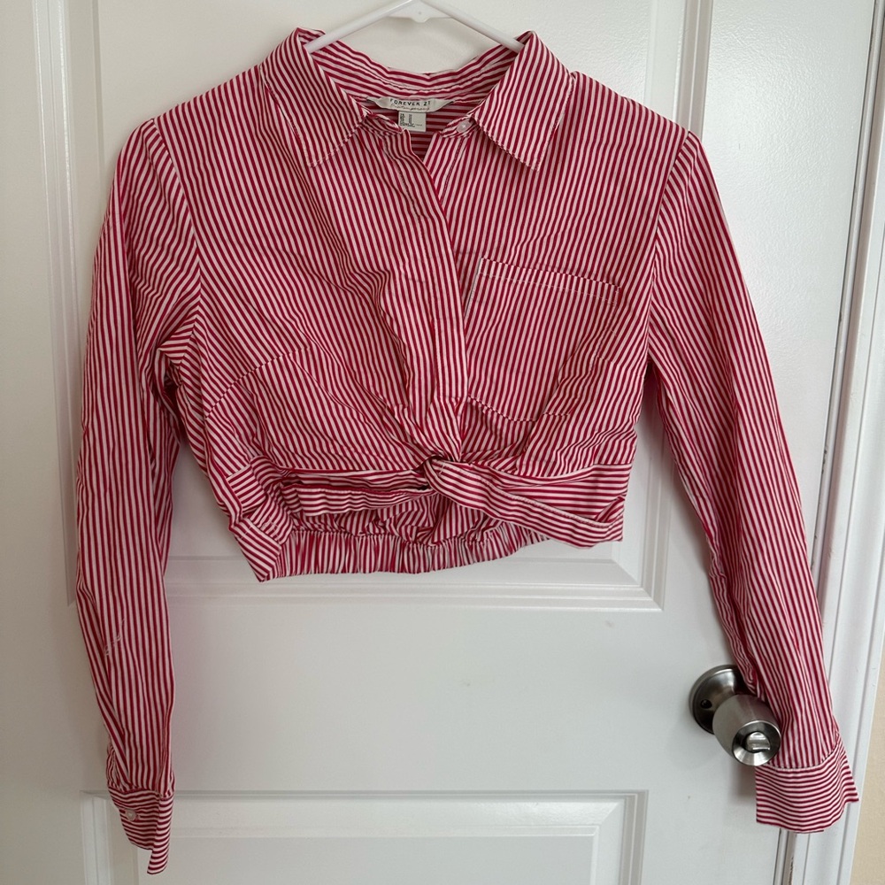 Forever 21 Striped Button Down